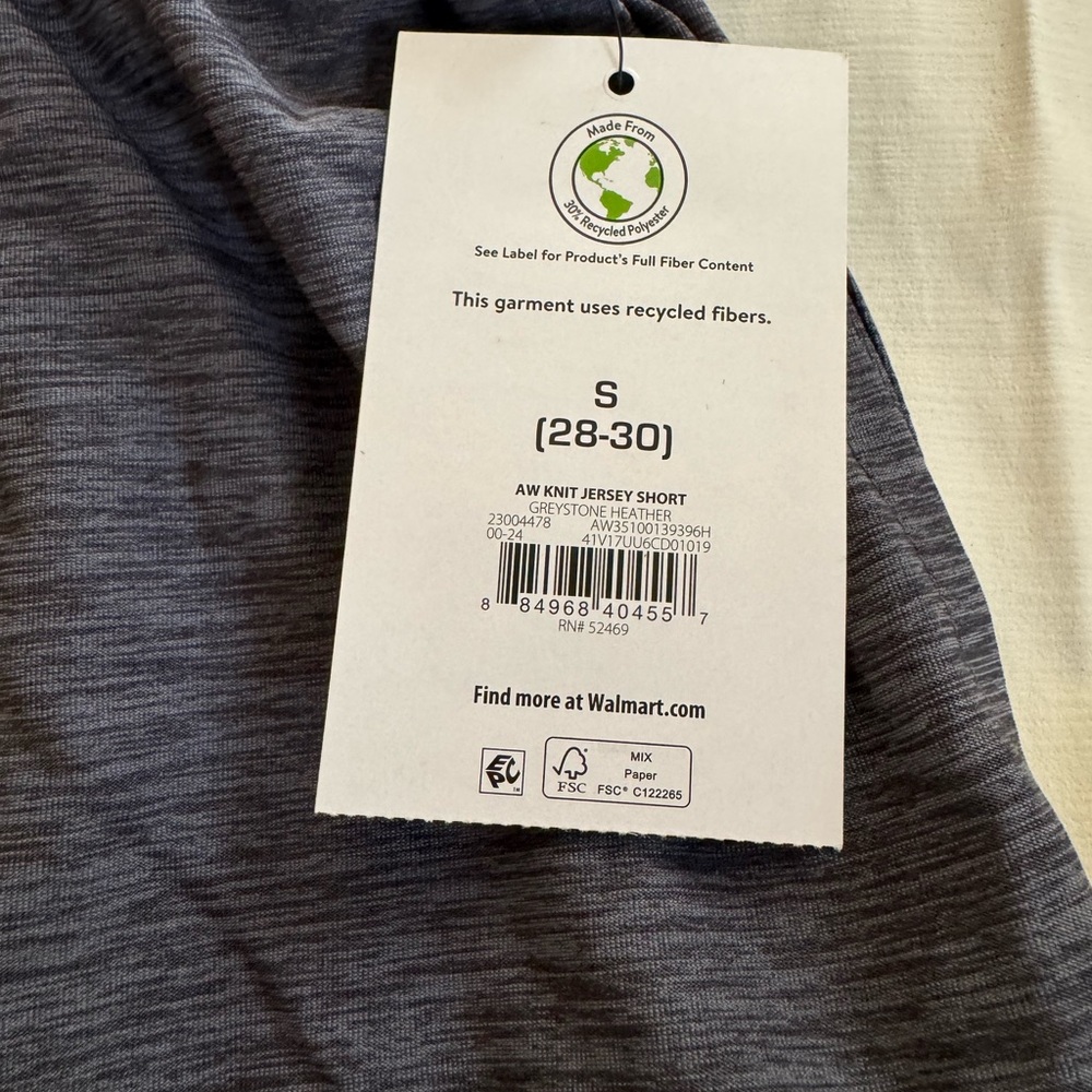 Men's/ Boy’s Athletic Grey Performance Shorts S (28-30) - Picture 3 of 9